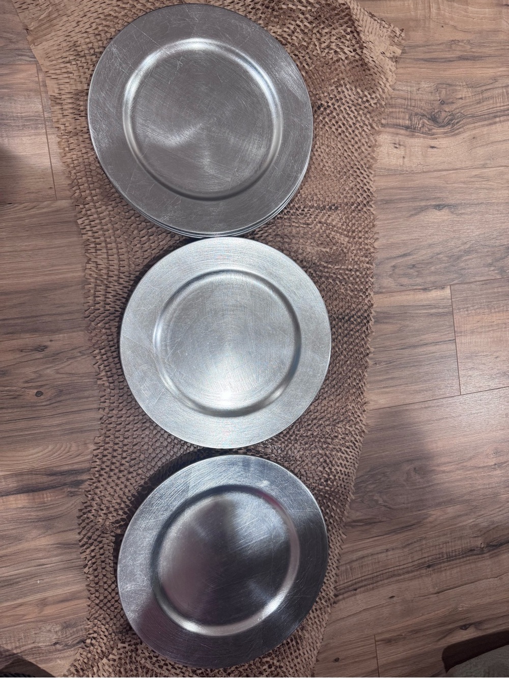 Silver Decorative Charger Plates